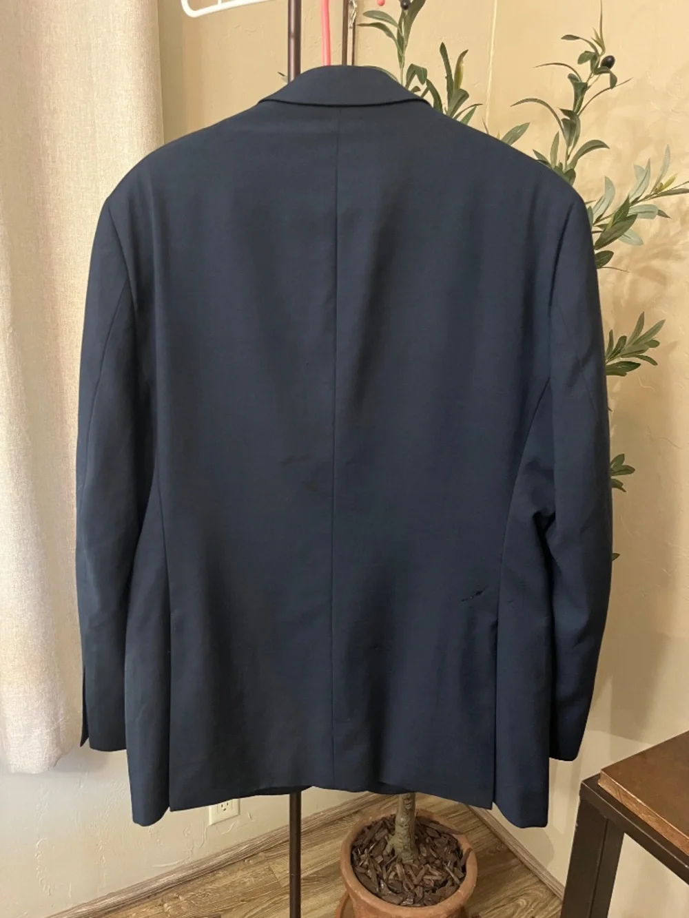 Pronto Uomo Platinum Navy Blazer 100% wool 42 long